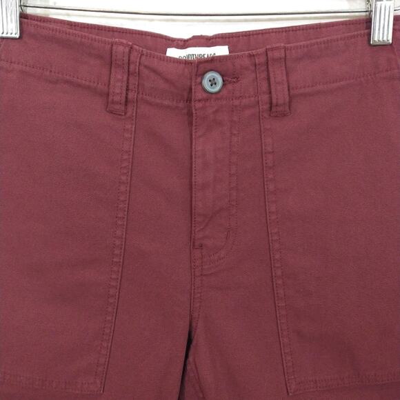 L Goodthreads Mens Shorts Burgundy Dark Wine Red Canvas Casual NWOT Waist 30 x 9 - Picture 2 of 8